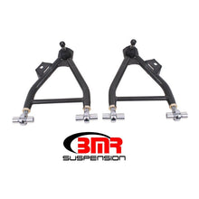 Load image into Gallery viewer, BMR 94-04 Mustang Lower A-Arms (Coilover Only) w/ Adj. Rod End & Tall Ball Joint - Black Hammertone Control Arms BMR Suspension