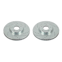 Load image into Gallery viewer, Power Stop 07-12 Hyundai Veracruz Front Evolution Drilled & Slotted Rotors - Pair Brake Rotors - Slot & Drilled PowerStop