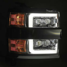 Load image into Gallery viewer, AlphaRex 15-18 Chevy 2500HD NOVA LED Proj Headlights Plank Style Chrome w/Activ Light/Seq Signal/DRL Headlights AlphaRex