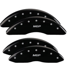 Load image into Gallery viewer, MGP 4 Caliper Covers Engraved Front & Rear MGP Black Finish Silver Char 2016 Buick Regal Caliper Covers MGP