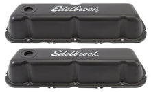 Load image into Gallery viewer, Edelbrock Valve Cover Signature Series Ford 260-289-302-351W CI V8 Black Valve Covers Edelbrock