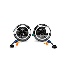 Load image into Gallery viewer, DV8 Offroad 07-18 Jeep Wrangler JK LED Projector Headlights w/ Angel Eyes Headlights DV8 Offroad