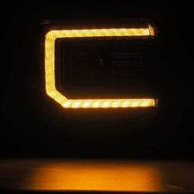 Load image into Gallery viewer, AlphaRex 14-18 GMC Sierra PRO-Series Proj Headlights Plank Alpha Blk w/Activ Light/Seq Signal/DRL Headlights AlphaRex