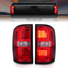 Load image into Gallery viewer, ANZO 2014-2018 GMC Sierra LED Tail Lights Black Housing Red/Clear Lens Tail Lights ANZO