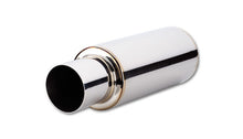 Load image into Gallery viewer, Vibrant TPV Round Muffler (23in Long) with 4in Round Tip Straight Cut - 4in inlet I.D. Muffler Vibrant