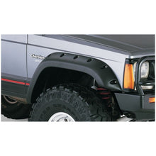 Load image into Gallery viewer, Bushwacker 84-01 Jeep Cherokee Cutout Style Flares 4pc Fits 4-Door Sport Utility Only - Black Fender Flares Bushwacker