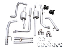 Load image into Gallery viewer, AWE Tuning 22-23 GMC Sierra 1500 AT4X 6.2L 0FG Catback Split Dual (Flat Bumper) - Diamond Black Tips Catback AWE Tuning