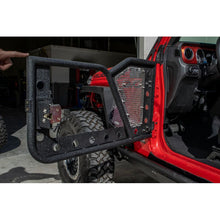 Load image into Gallery viewer, DV8 Offroad Jeep 18+ Wrangler JL / 20+ Gladiator JT Front Rock Doors w/ Perforated Aluminum Mesh Doors DV8 Offroad