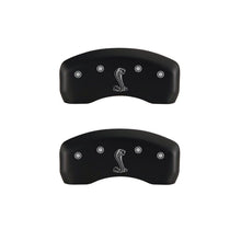 Load image into Gallery viewer, MGP 4 Caliper Covers Engraved Front & Rear Tiffany Snake Red finish silver ch Caliper Covers MGP