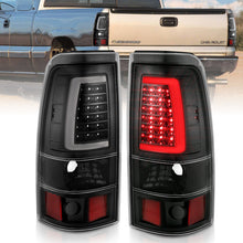 Load image into Gallery viewer, ANZO 1999-2002 Chevy Silverado 1500 LED Taillights Plank Style Black w/Clear Lens Tail Lights ANZO
