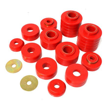 Load image into Gallery viewer, Energy Suspension 80-98 Ford F250/F350 / 80-92 Ford F100/F150 / 85-98 Ford F450 Red Body Mount Set Bushing Kits Energy Suspension