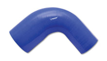 Load image into Gallery viewer, Vibrant 4 Ply Reinforced Silicone 90 degree Transition Elbow 2in ID x 2.5in I.D. 90 deg. Elbow BLUE Silicone Couplers & Hoses Vibrant