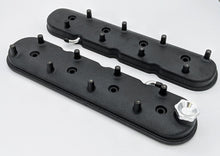 Load image into Gallery viewer, Granatelli 96-22 GM LS Standard Hieght Valve Cover w/Angled Coil Mount - Blk Wrinkle (Pair) Valve Covers Granatelli Motor Sports