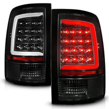 Load image into Gallery viewer, ANZO 09-18 Dodge Ram 1500 Full LED Tailights w/ Sequential Black Housing/Clear Lens Tail Lights ANZO