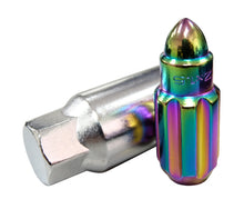 Load image into Gallery viewer, NRG 500 Series M12 X 1.5 Bullet Shape Steel Lug Nut Set - 21 Pc w/Lock Key - Neochrome Lug Nuts NRG