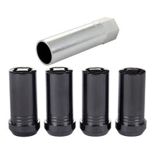 Load image into Gallery viewer, McGard Wheel Lock Nut Set - 4pk. (Tuner / Cone Seat) M14X1.5 / 1in. Hex / 1.935in. Length - Black Lug Nuts McGard
