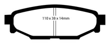 Load image into Gallery viewer, EBC 08-10 Subaru Impreza 2.5 Bluestuff Rear Brake Pads Brake Pads - Racing EBC