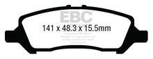 Load image into Gallery viewer, EBC 12+ Dodge Dart 1.4 Turbo Yellowstuff Rear Brake Pads Brake Pads - Performance EBC