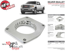 Load image into Gallery viewer, aFe Silver Bullet Throttle Body Spacers TBS 2014 GM Silverado/Sierra 1500 V8 5.3L Throttle Body Spacers aFe