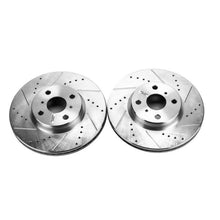 Load image into Gallery viewer, Power Stop 12-18 Toyota Yaris Front Evolution Drilled & Slotted Rotors - Pair Brake Rotors - Slot & Drilled PowerStop