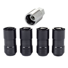 Load image into Gallery viewer, McGard Wheel Lock Nut Set - 4pk. (Cone Seat) M14X1.5 / 21mm & 22mm Dual Hex / 1.965in. L - Black Lug Nuts McGard