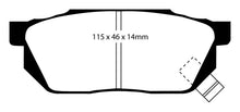 Load image into Gallery viewer, EBC 84-87 Honda Civic CRX 1.5 DX Yellowstuff Front Brake Pads Brake Pads - Performance EBC