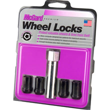 Load image into Gallery viewer, McGard Wheel Lock Nut Set - 4pk. (Tuner / Cone Seat) M12X1.5 / 13/16 Hex / 1.24in. Length - Black Lug Nuts McGard