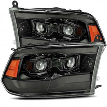 Load image into Gallery viewer, AlphaRex 09-18 Dodge Ram 1500 PRO-Series Projector Headlights Plank Style Alpha Blk w/Seq Signal/DRL Headlights AlphaRex