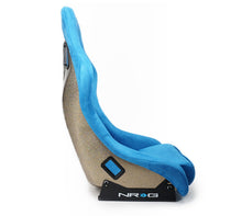 Load image into Gallery viewer, NRG FRP Bucket Seat ULTRA Edition - Medium (Blue Alcantara/Pearlized Back) Race Seats NRG