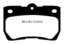Load image into Gallery viewer, EBC 06-07 Lexus GS300 3.0 Redstuff Rear Brake Pads Brake Pads - Performance EBC