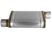 Load image into Gallery viewer, MACH Force-Xp 409 SS Muffler 3in ID Offset/Offset x 4in H x 9in W x 14in L - Oval Body Tips aFe