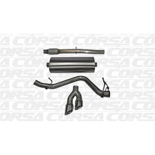 Load image into Gallery viewer, Corsa 14-19 GMC Sierra/Chevy Silv 1500 Crew Cab/Std. Bed 5.3L V8 Polished Single Side CBExhaust Catback CORSA Performance