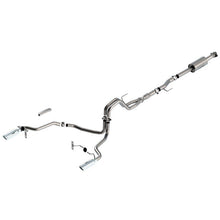 Load image into Gallery viewer, Borla F-150 2021 5.0L 4dr CC SB EC STB Lariat/KR/Platinum/LTD 3/2.25 SRE Cat-Back ATAK CHR Tips Catback Borla