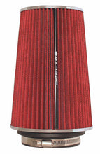 Load image into Gallery viewer, Spectre Adjustable Conical Air Filter 9-1/2in. Tall (Fits 3in. / 3-1/2in. / 4in. Tubes) - Red Air Filters - Universal Fit Spectre