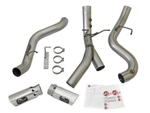 Load image into Gallery viewer, aFe Large Bore-HD 4in 409-SS DPF-Back Exhaust w/Dual Polished Tips 2017 GM Duramax V8-6.6L (td) L5P DPF Back aFe