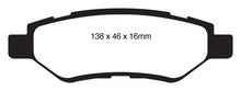 Load image into Gallery viewer, EBC 08-13 Cadillac CTS 3.0 Yellowstuff Rear Brake Pads Brake Pads - Performance EBC