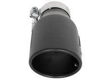 Load image into Gallery viewer, aFe MACH Force-Xp 409 SS Exhaust Tip Black (Left Side) 3in In x 4-1/2in Out x 9in L Clamp-On Catback aFe