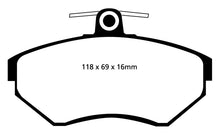 Load image into Gallery viewer, EBC 97-02 Volkswagen Cabriolet 2.0 Redstuff Front Brake Pads Brake Pads - Performance EBC