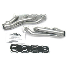 Load image into Gallery viewer, JBA 04-15 Nissan 5.6L VK56DE Oval Port 1-5/8in Primary Silver Ctd Cat4Ward Header Headers & Manifolds JBA
