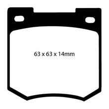 Load image into Gallery viewer, EBC 67-70 Ford Cortina 1.6 Yellowstuff Front Brake Pads Brake Pads - Performance EBC