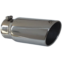 Load image into Gallery viewer, MBRP Universal Tip 5 O.D. Angled Rolled End 4 inlet 12 length Steel Tubing MBRP