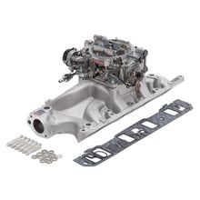 Load image into Gallery viewer, Edelbrock Manifold And Carb Kit Performer RPM Small Block Ford 289-302 Natural Finish Intake Manifolds Edelbrock