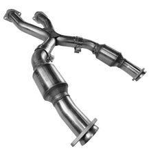 Load image into Gallery viewer, Kooks 99-04 Ford Mustang GT / Cobra 2 1/2in In x 2 1/2in OEM Out Cat SS X Pipe Kooks HDR Req X Pipes Kooks Headers