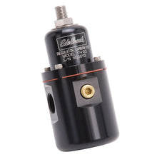 Load image into Gallery viewer, Edelbrock Fuel Pressure Regulator Carbureted 160 GPH 5-10 PSI 3/8In In/Out Returnless Black Fuel Pressure Regulators Edelbrock