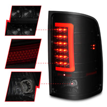 Load image into Gallery viewer, ANZO 2007-2013 GMC Sierra LED Tail Lights w/ Light Bar Black Housing Smoke Lens Tail Lights ANZO