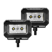 Load image into Gallery viewer, Go Rhino Xplor Bright Series Rectangle LED Flood Light Kit (Surface/Thread Std Mnt) 3x2 - Blk (Pair) Light Bars & Cubes Go Rhino