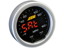 Load image into Gallery viewer, AEM X-Series 0-160 MPH Black Bezel w/ Black Face GPS Speedometer Gauge Gauges AEM