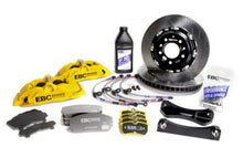Load image into Gallery viewer, EBC Racing 12-17 Ford Fiesta ST (Mk7) Yellow Apollo-4 Calipers 330mm Rotors Front Big Brake Kit Big Brake Kits EBC
