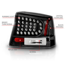 Load image into Gallery viewer, ANZO 2006-2008 Dodge Charger LED Taillights Black Tail Lights ANZO