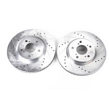 Load image into Gallery viewer, Power Stop 05-12 Acura RL Front Evolution Drilled & Slotted Rotors - Pair Brake Rotors - Slot & Drilled PowerStop